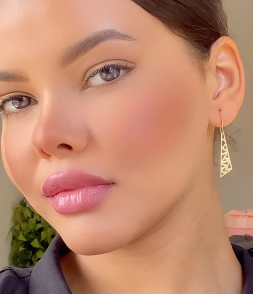 Boucles D'oreilles en Or 18K - " Tour Eiffel Paris"